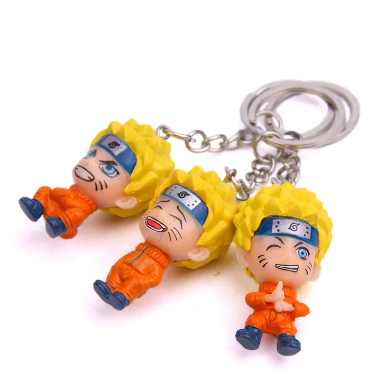 Аниме Uzumaki Наруто фигурка игрушка Kakashi брелок с ниндзя Япония Konoha Ninja деревня