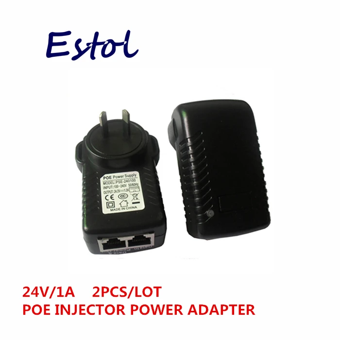 Australia AUS DC 24V PoE Power Adapter 1A 10/100Mbps Injector Over Ethernet power plug poe switch | Компьютеры и офис