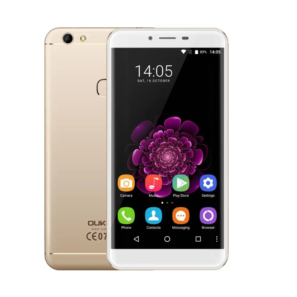 OUKITEL U15S 5," ips FHD 4 ГБ 32 ГБ смартфон MTK6750T Восьмиядерный датчик отпечатков пальцев Android 6,0 мобильный телефон 2450 мАч