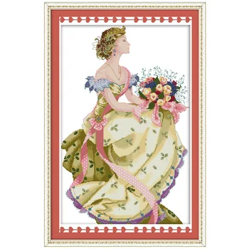 

oneroom Spring Queen Counted Cross Stitch DIY 11CT 14CT Cross Stitch Sets Chinese Cross-stitch Kits Embroidery Needlework