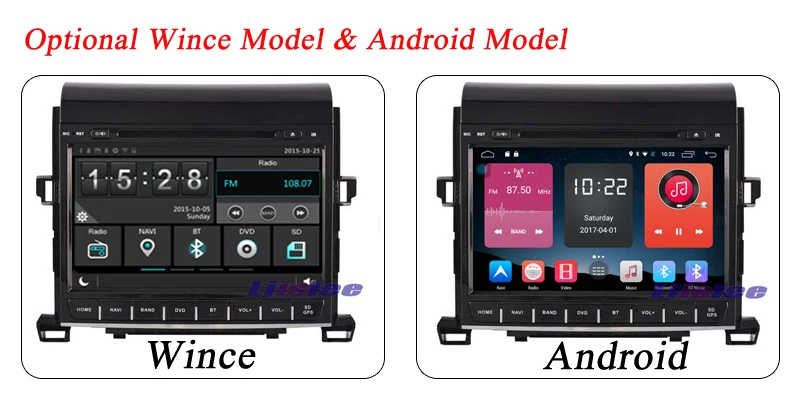 Best Liislee Android For Toyota Vellfire 2008~2015 Stereo Radio DVD Carplay Wifi GPS MAP Navigation System Original NAVI Design 1