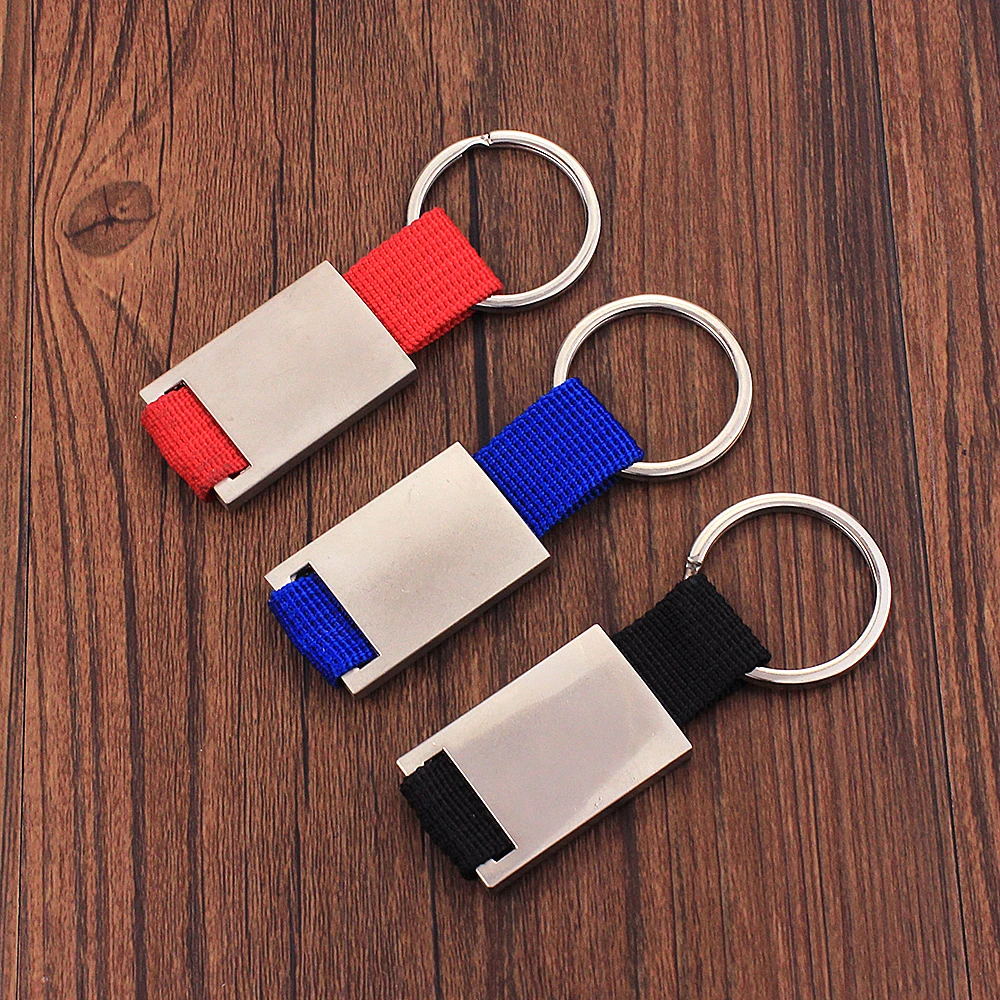 

Vicney Support Customize Letter Pattern By Laser Stainless Steel Keychain With Woven Fabric Key Chain Key Chain For Key