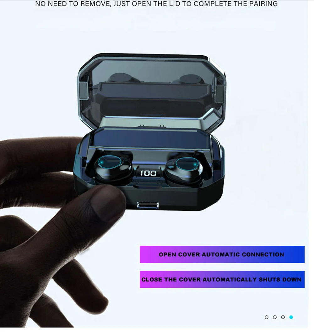 G03 Bluetooth гарнитуры 6000 мАч светодиодный смарт дисплей высокого класса 6D объемный HD