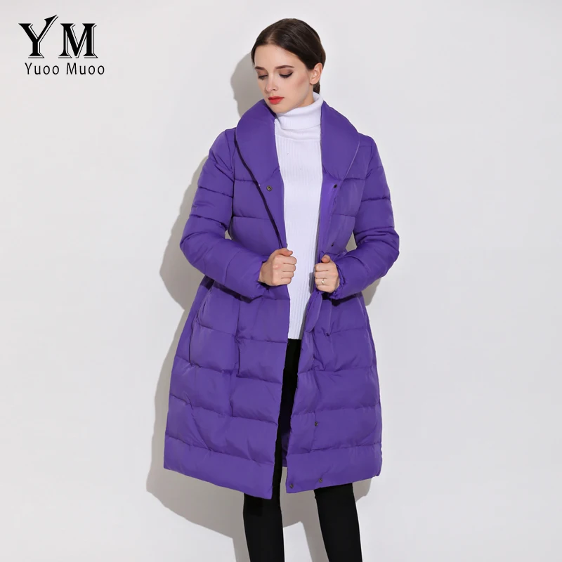 YuooMuoo новая корейская мода зимнее пальто для женщин теплая парка с хлопковой
