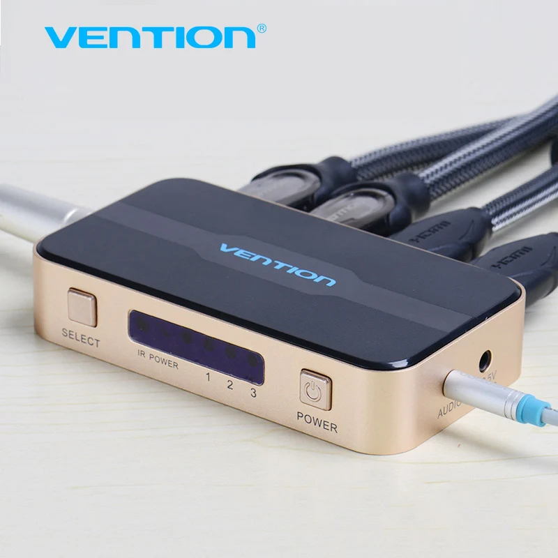 Vention 3 input 1 output HDMI Switch Switcher HDMI Splitter HDMI Cable with Audio for XBOX PS3 Smart HD 1080P HDMI 5 Input 1 Out Vention 3 input 1 output HDMI Switch Switcher HDMI Splitter HDMI Cable with Audio for XBOX PS3 Smart HD 1080P HDMI 5 Input 1 Out
