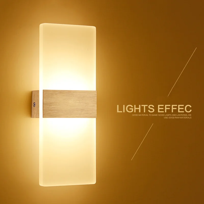 

Quality Wall Light 2018 New Fashion Modern LED Wall Light Up Down Cube Indoor Outdoor Sconce Lighting Lamp Fixture