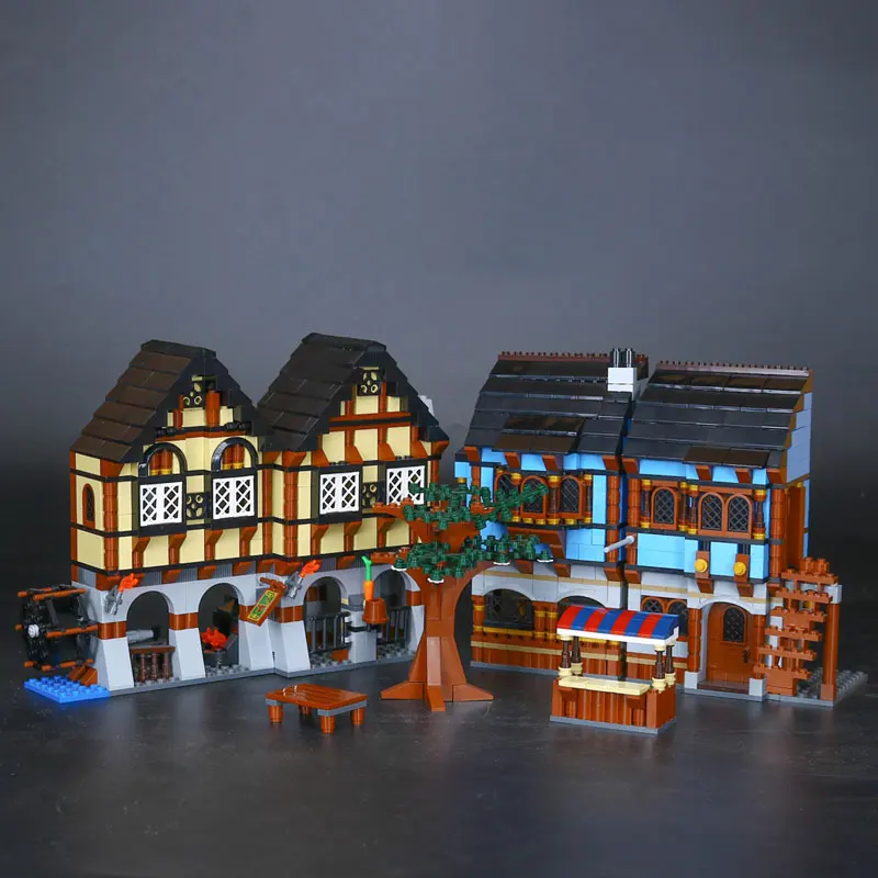 

Lepin 16011 Genuine Castle Series The Medieval Manor Castle Set 10193 Toys Model Building Blocks Bricks Educational Kids Gifts