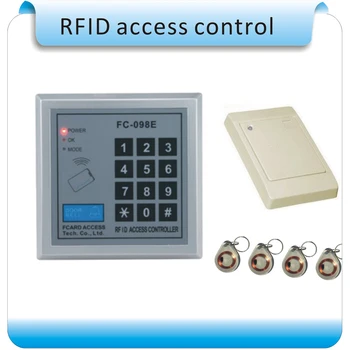 

Free shipping FC-198E Enter and out reader RFID Proximity Entry Door Lock Access Control System+1 WG reader+10 pcs crystalcard