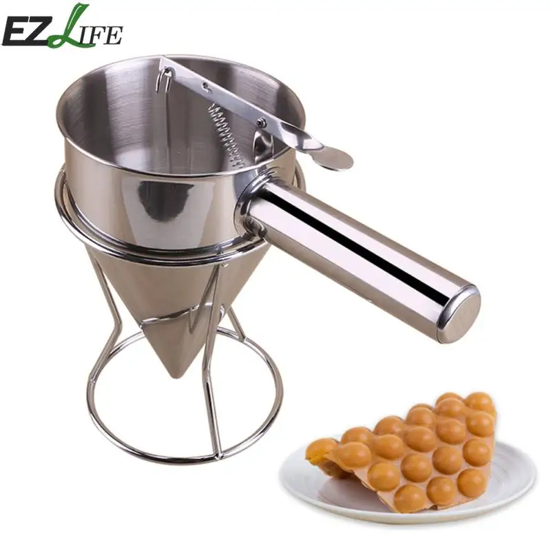Stainless Steel Cupcake Waffle Batter Dispenser Funnel Pancake Maker