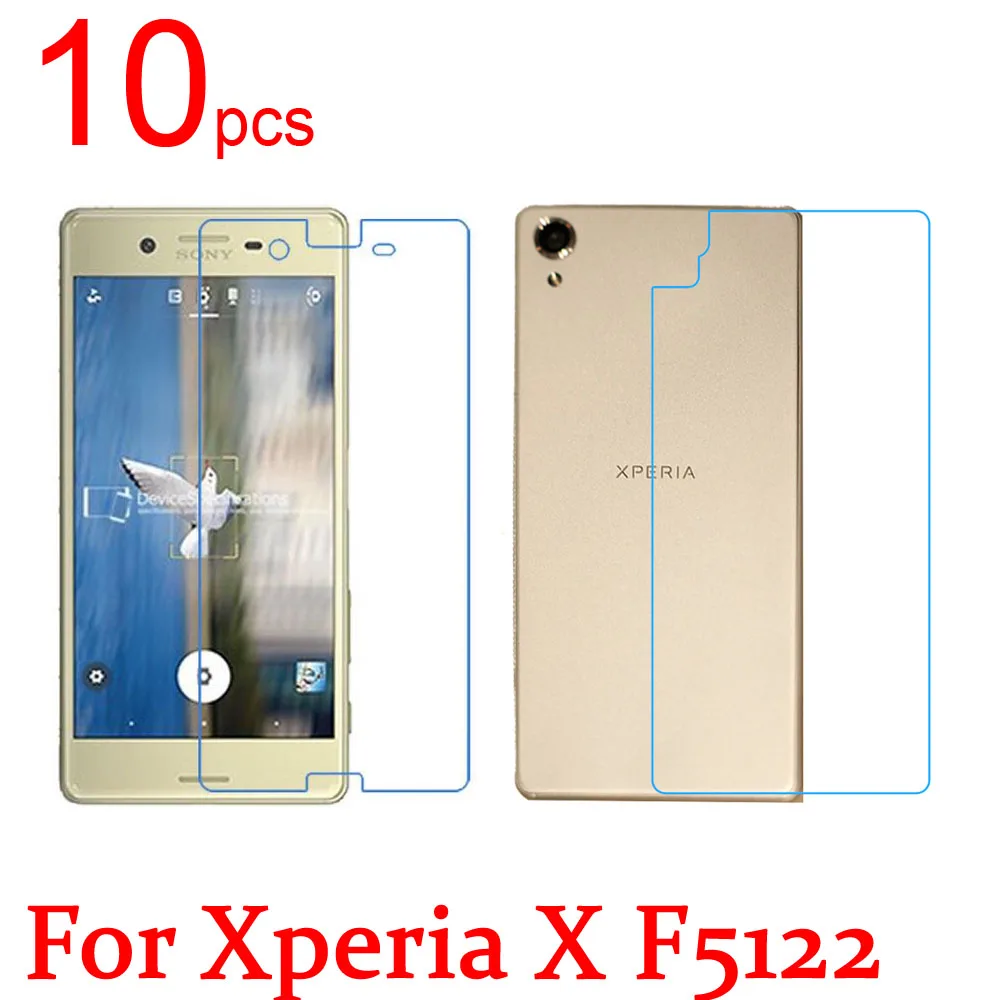 

10pcs Ultra Clear Matte Nano LCD Screen Protector Film Cover for Sony Xperia X X performance F8132 F8131 F5122 front + Back