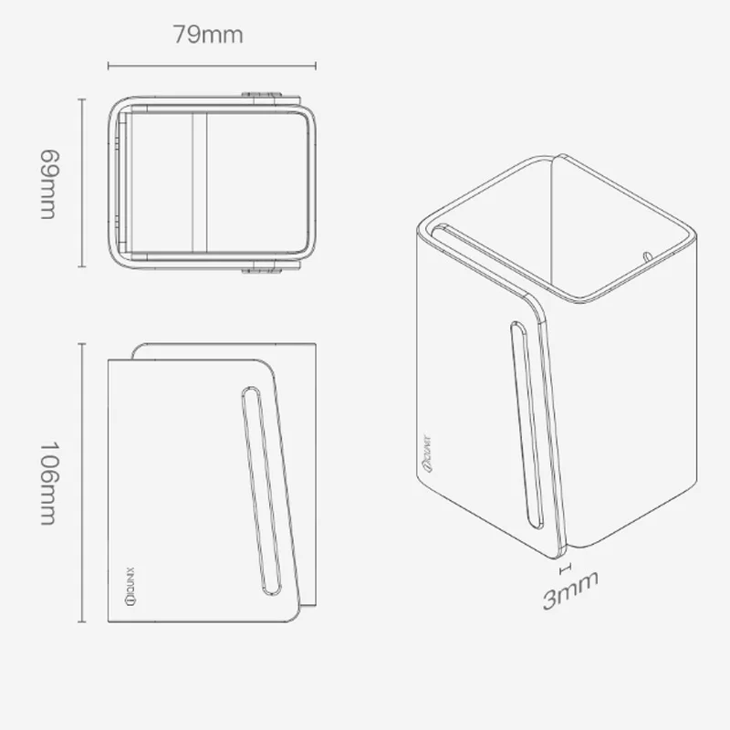 Xiaomi Mijia Zelo алюминиевый сплав ручка держатель сплайсинга дизайн простой эстетики большой емкости хранения Офисное оборудование