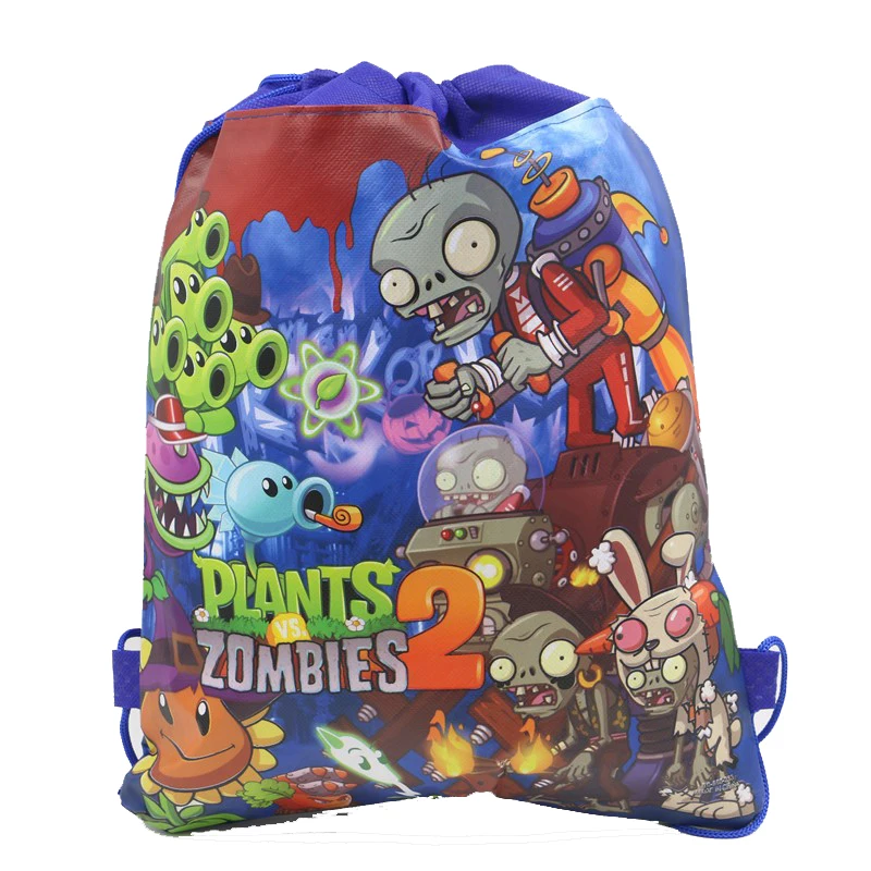 Plants vs Zombies Kid/'s Drawstring Backpack School Bag,Party bag Gift UK