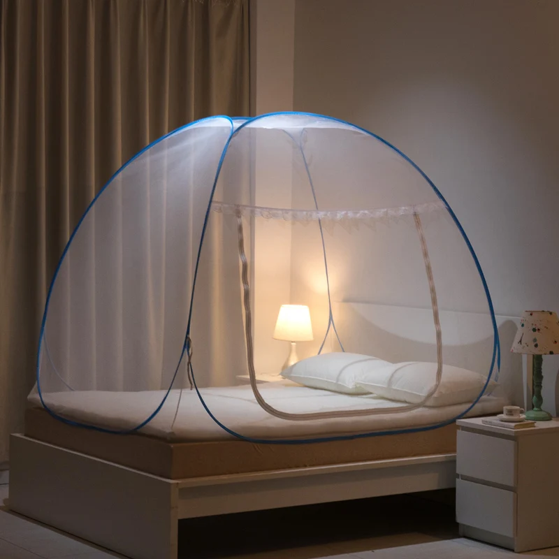 

Hot Sale Family Pop Up Mosquito Net Tent, Mosquito Net Double Bed,Mosquito Bed Net for 1m, 1.2m, 1.5m and 1.8m Bed
