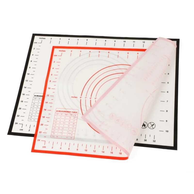 

40*30cm Rolling Dough Cookware Pad Non-stick Mat Oven Silicone Mat Pastry Baking Liner Kneading Dough Baking Mat Dumpling Sheet