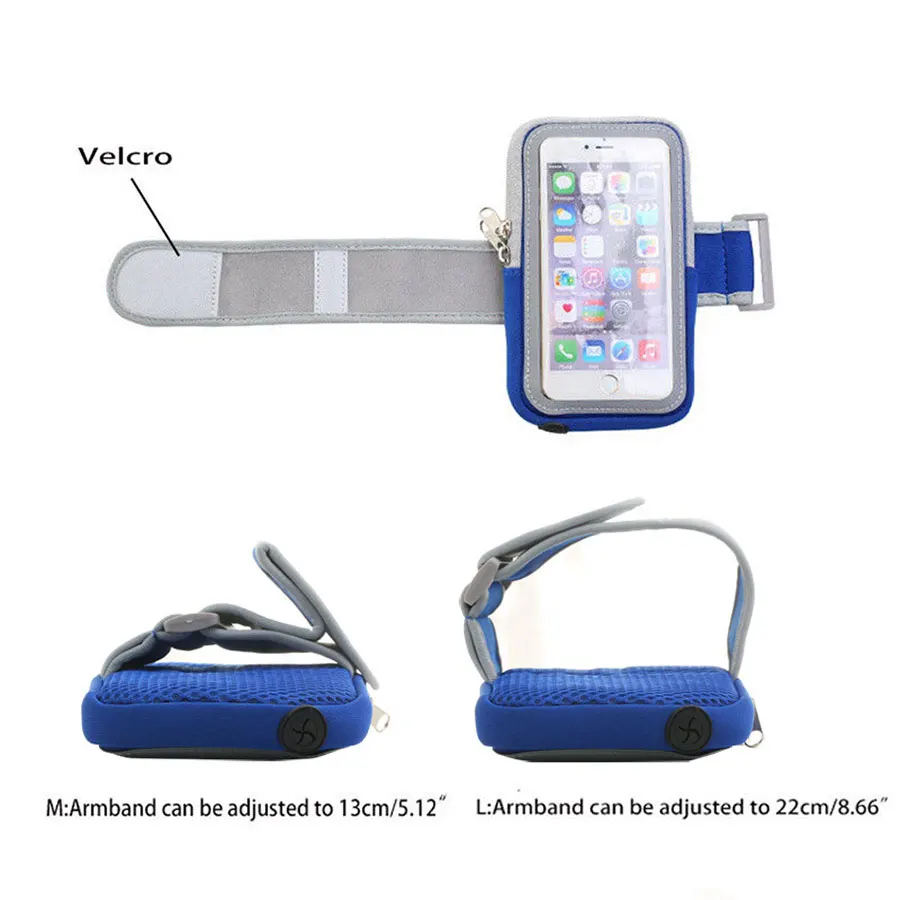 Sport Armband Touch Screen Phone Bag Case Universal for 4-6 inch Mobile Phone Running GYM Arm band Pouch Cover for iPhone Xiaomi (15)