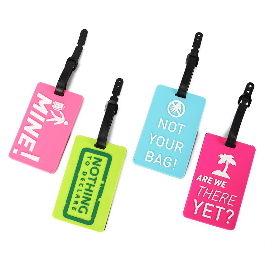 New Suitcase Luggage Tags Identifier Label ID Address Holder Environmental Protection Cover Luggage Tag Travel Accessories