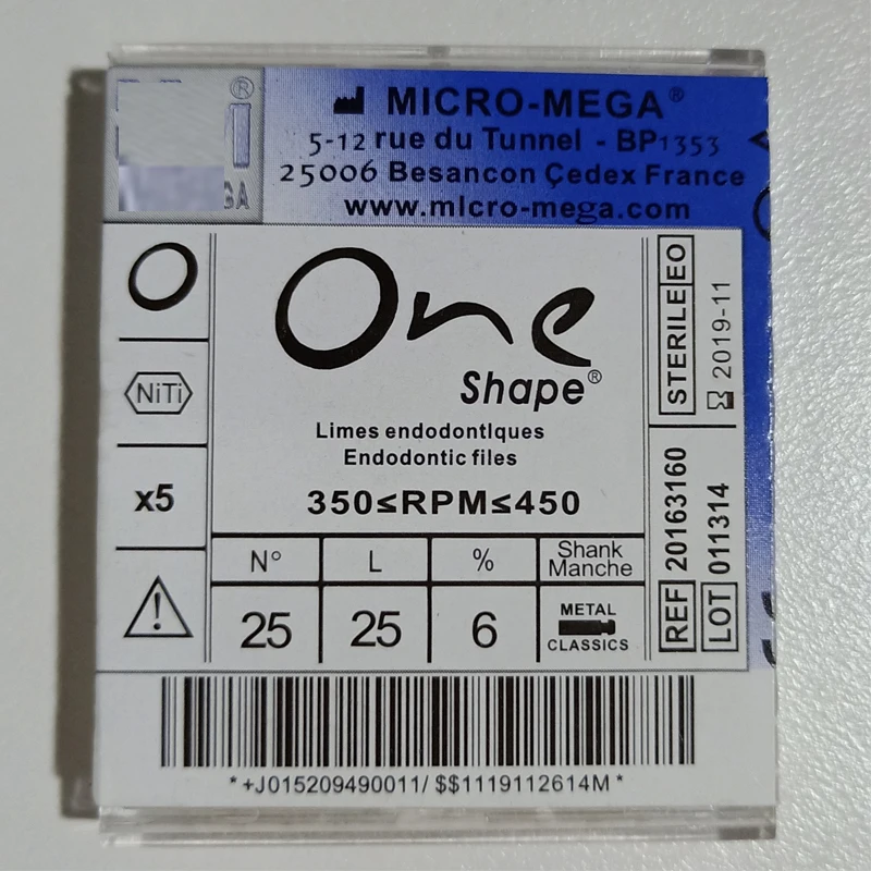 

dental one shape Rotary files for niti endodontic engine use