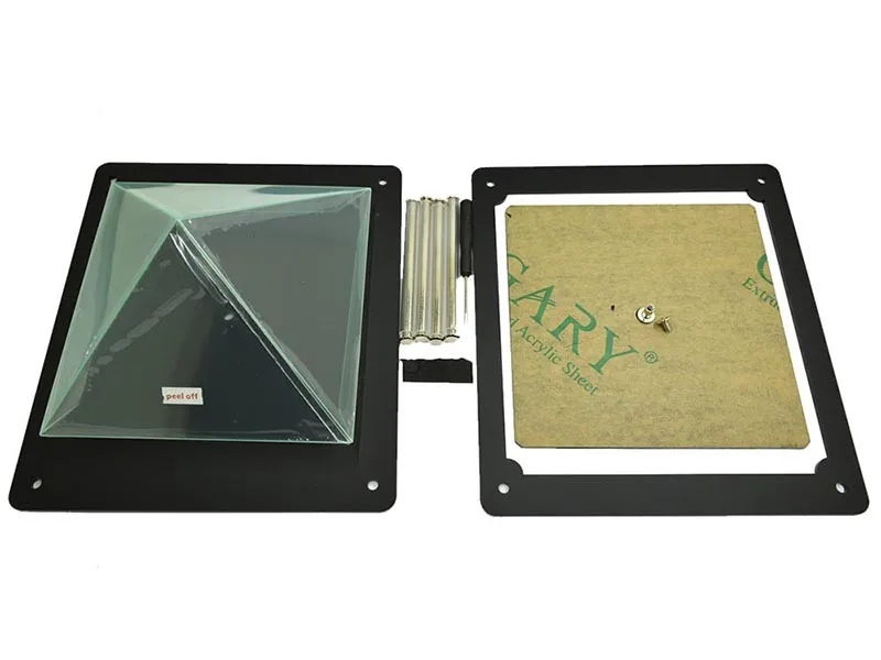 Hologram pyramid Holographic Tablet PC 3D Holographic Projection Pyramid DIY for Max 12 inches Tablet ipad Hatsune MV Projector  (5)