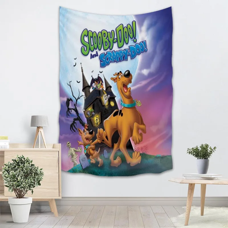 Пользовательский гобелен Scooby-Doo на стену, вечерние украшения, художественный Декор для дома, пляжное полотенце, одеяла на заказ - Цвет: 10