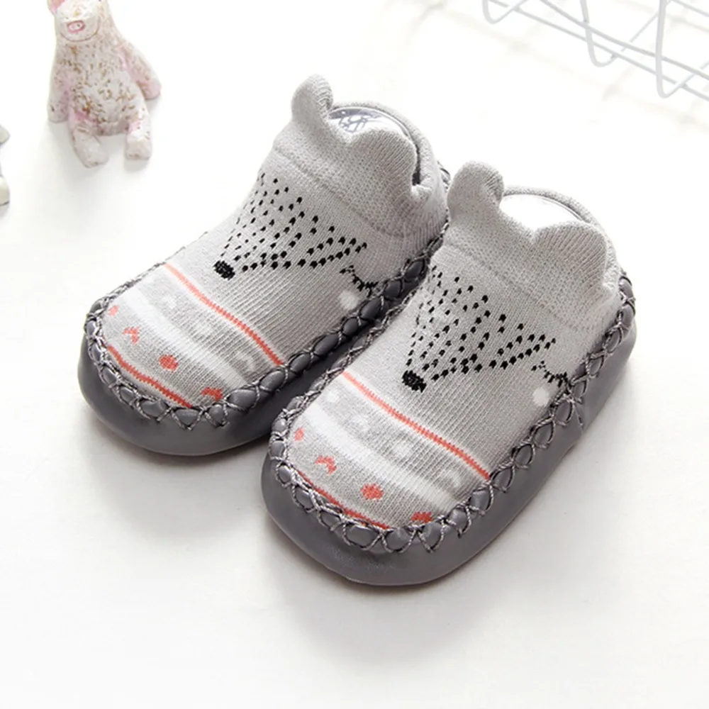 Soft Winter Warm Children Socks Newborn Baby Boy Girl Infant Baby Cotton Slippers Anti Slip Cartoon Socks Floor Kids Socks 0-12M