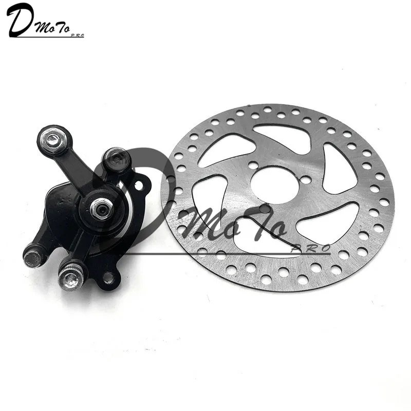 Front brake and Disc 49CC газ мини Байк Задний дисковый тормозной суппорт набор 140 мм и фрикционная пластина роторы Электрический Скутер ATV - Цвет: Front brake and Disc