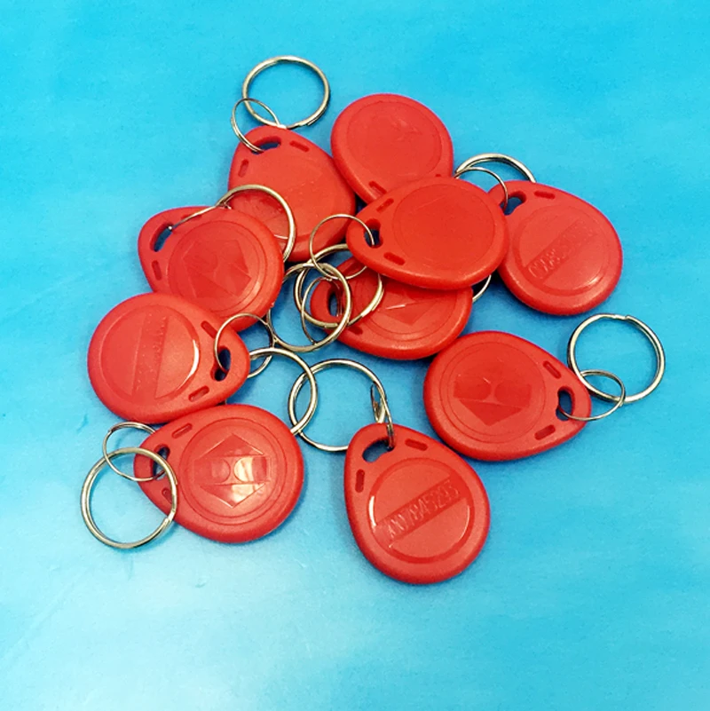 

10pcs Red Color 125Khz ID Card Keyfobs,Access Control Proximity Card Rfid Tag Red key card