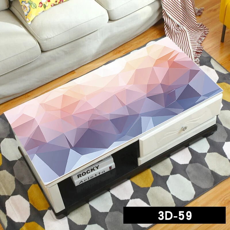 25 цветов 1,5 мм 3D скатерть геометрический абстрактный художественный ПВХ покрытие для стола водонепроницаемый маслостойкий современный классный домашний декор фото фон