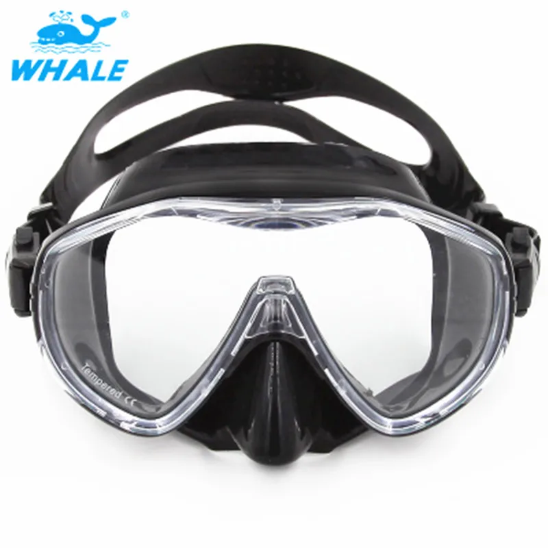 

Профессиональная маска для дайвинга Анти-туман большая оправа очки Гибкая силиконовая трубка для плавания маска подводное снаряжение HD очки для дайвинга