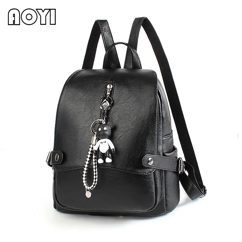 AOYI Elegant Women Backpack Fashion PU Leather Backpack for Teenage