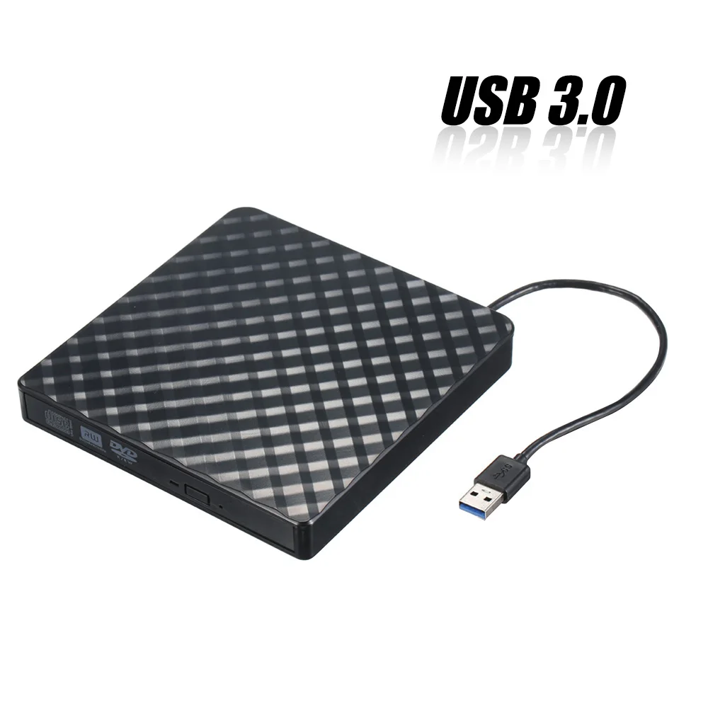 Ультра тонкий USB3.0 внешний CD DVD RW диск Rom Rewriter Burner Writer Date Transfer|Проигрыватели DVD| |