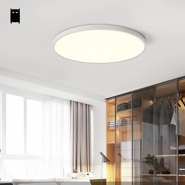 Round Thin Iron Acrylic Geometry Ceiling Light Fixture Surface Round Thin Iron Acrylic Geometry Ceiling Light Fixture Surface Mounted Modern Simple Plafon Lamp For Hallway