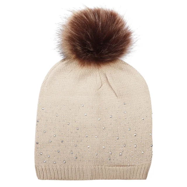 bling pom pom hat