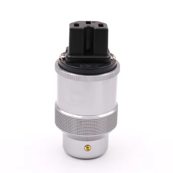 

1PCS HIFI Power Cord Cable Plug US/UK/EU/AU standard Power cable Connector Krell pure copper IEC Female connector