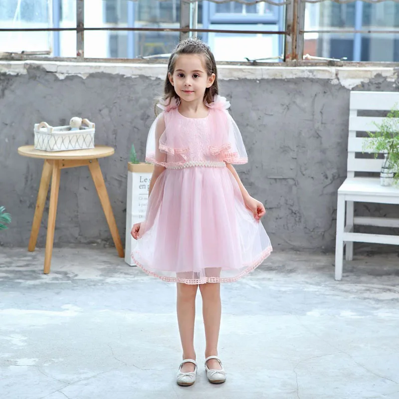 

MERI AMMI Children Girl Clothing Princess Sleeves Beading Dress Floral TuTu Party Dress For 2-11 Year Girl,J515