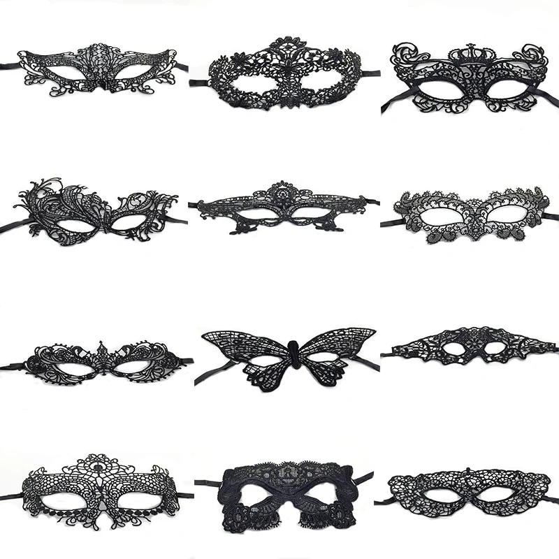 1 шт. женские Кружевные маски на Хэллоуин|lace mask|lady lace maskmasks for masquerade |