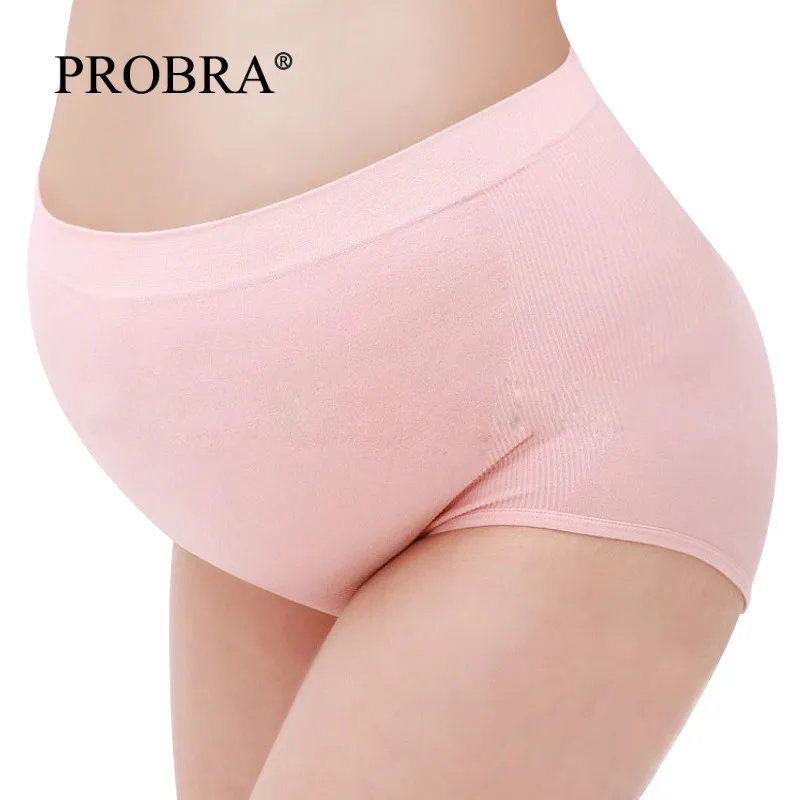 

Elasticity Loose Panties Gravida Lingerie for Nursing High waist Wrapped Belly Shockproof Stomach lift Quality Cotton Panties XL