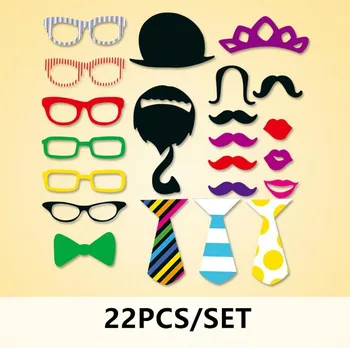 

Wholesale 200set/lot Wedding Favor 22 Different Style Included Cute DIY Photo Props Party Decoration