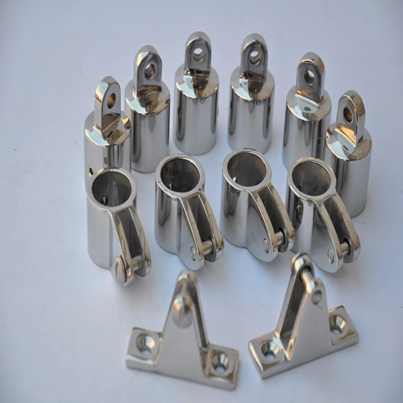 man 3 Bow Stainless Steel Fittings Set 7/8 Bimini Top Hardware 12 PCS