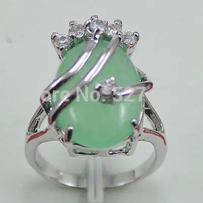 Atacado wan + livre&gt Подлинная verde Jade 18 K banhado a Оуро анел AAA grau tamanho 7.8.9 5 24 | Украшения и
