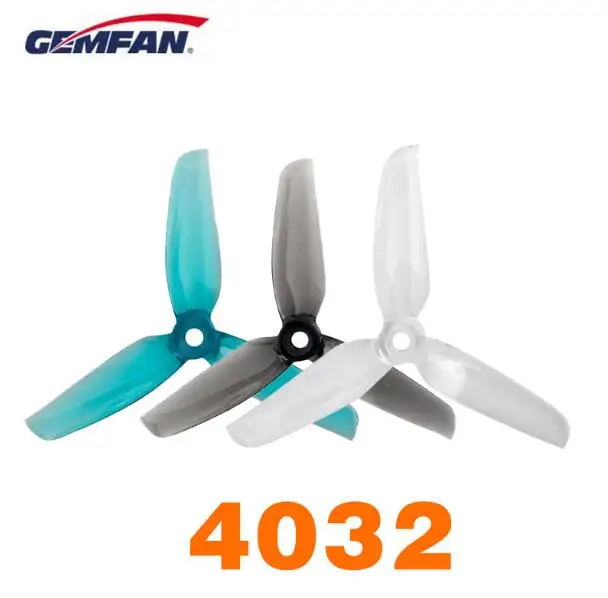 12 пар Gemfan 4032 4 дюймовый тройной лопасти/3 лезвия CW CCW propeller prop совместимый 1406 2205