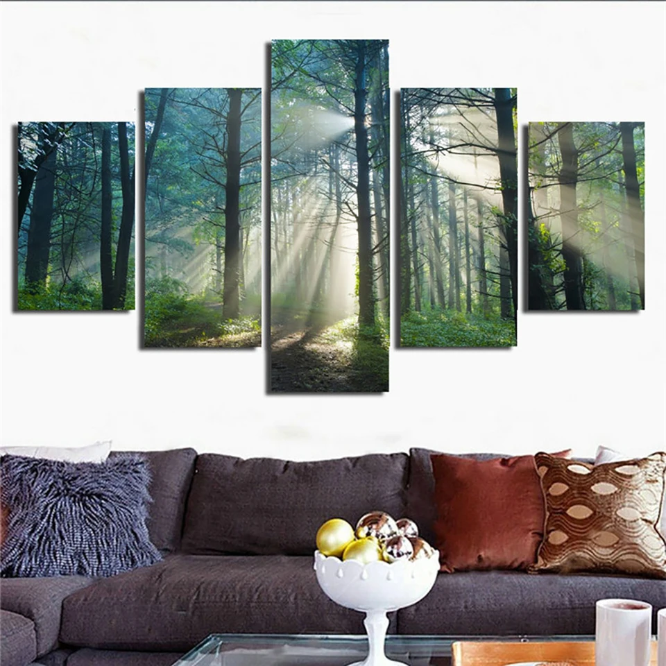 HD-Print-Painting-Modular-Pictures-Canvas-5-Panel-Beautiful-Sunrise-Natural-Landscape-Posters-Tableau-Wall-Art (1)