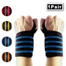 1 пара манжет для поддержки запястья руки вес тренажерный зал обучение Скоба для запястья ремни обертывания Crossfit Powerlifting Бодибилдинг