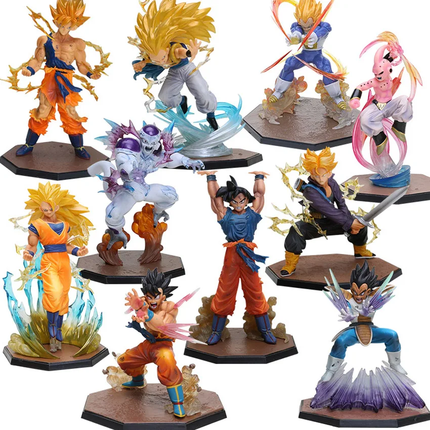 Dragon Ball Z Супер Saiyan Goku majin бу Вегета Мужские Шорты для купания Фриза PVC Фигурки DBZ