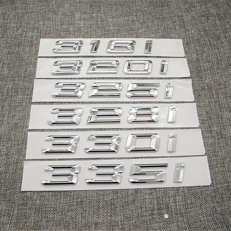 

AEING For BMW 316i 320i 325i 328i 330i 335i 316d 320d 325d 328d 330d 335d Rear Tail Trunk Number Logo Badge Emblem Sticker Decal