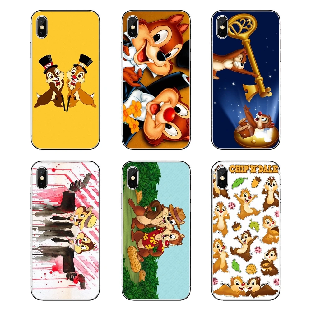 Мягкие прозрачные чехлы для iPod Touch iPhone 4 4S 5 5S 5C SE 6 S 7 8 X XR XS Plus MAX Chip and ALE аниме