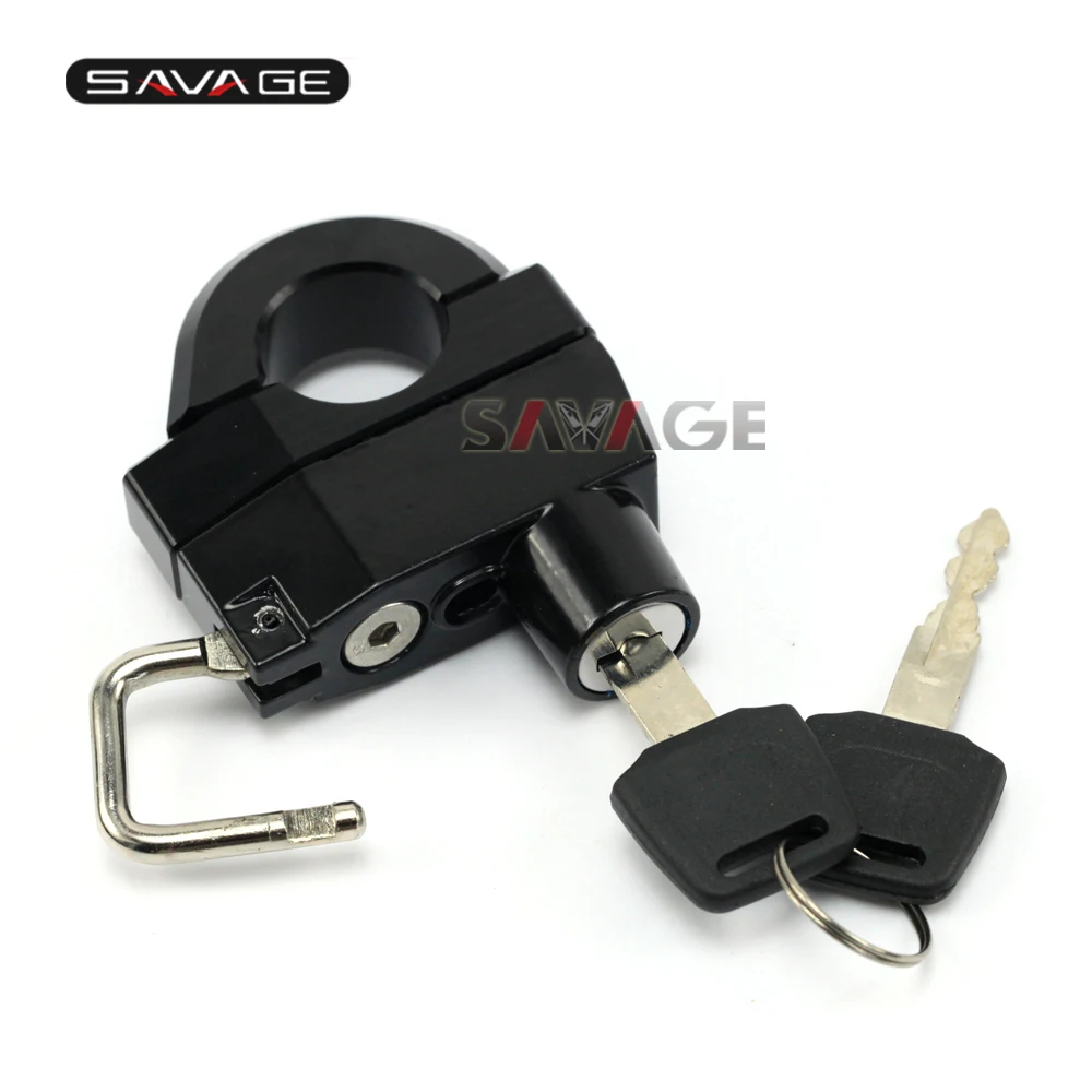 

FOR KAWASAKI VN Motorcycle Universal 25mm Handlebars Helmet Lock Key Anti-thief Security Padlock Accessories