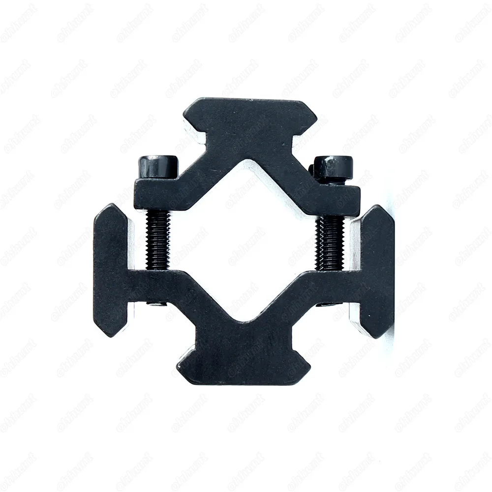 ohhunt Tactical 3 Slots Four Side Mount Picatinny Weaver Adapter Rail Base for Hunting AR 15 Rifle Sight Laser Flashlights (5)