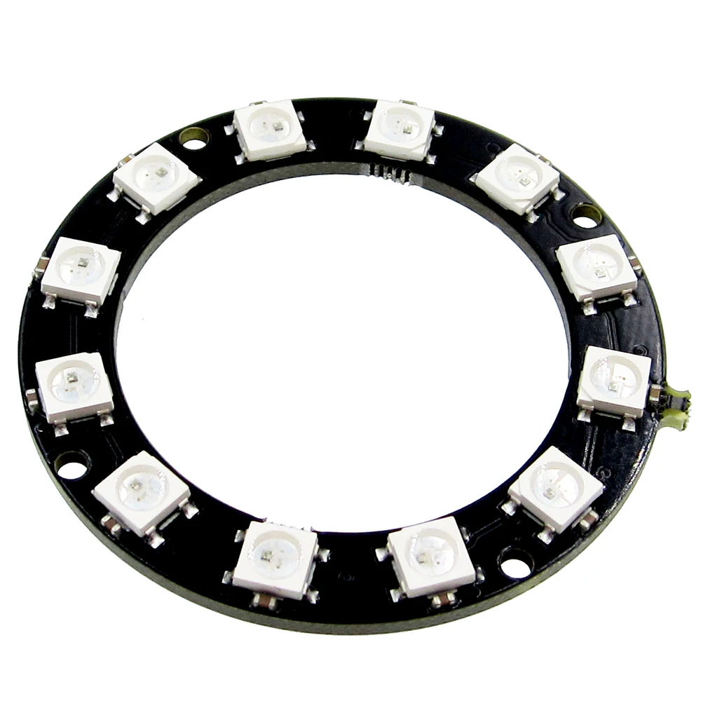 

RGB LED Ring 12 Bits WS2812 5050 RGB LED With Integrated Driver Module