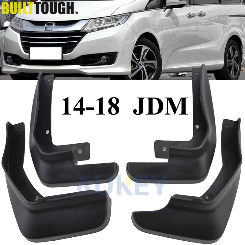 Set Molded Mud Flaps For Honda Odyssey JDM 2014 2015 2016 2017 2018