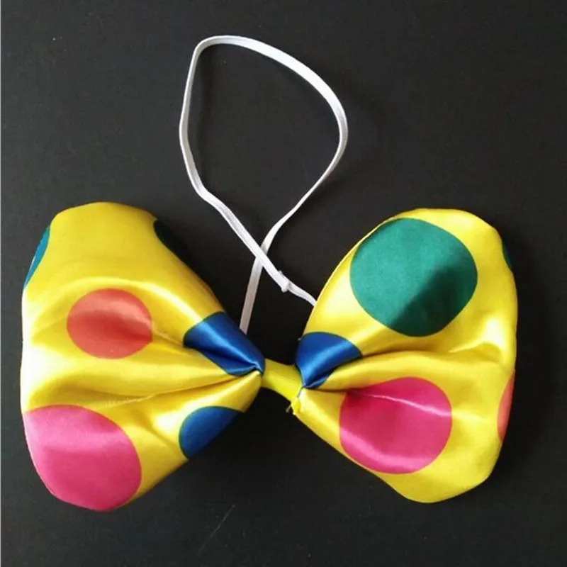Смешной большой горошек галстук-бабочка клоунский галстук для взрослых реквизит для косплея для выступления вечерние подарки Рождество Navidad украшения - Цвет: Bow Tie